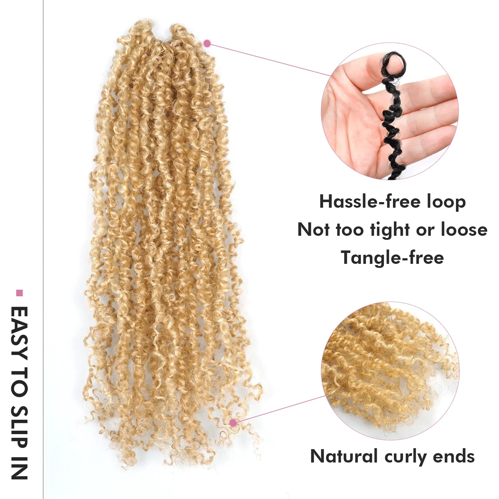 1 Pack YT | Toyotress® Yanky Twist Pre Looped Mini Passion Twist Short Passion Twist Crochet Braids Synthetic Hair Extensions Toyotress